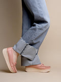 Shoetopia Bow Detailed Cream Loafers For Women & Gilrs /Eu40,Peach,7,B0F6TV9TT9