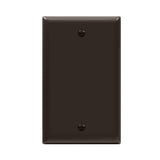 ENERLITES Blank Device Wall Plate, Gloss Finish, Standard Size 1-Gang 4.50 x 2.76, Polycarbonate Thermoplastic, 8801-BR, Brown