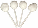 Bowl Brush Toilet Cleaning Brush Set Soft Polyester Head 15x5 inches White (4PacK)