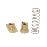 2-Pack Cr10 Z Axis T8 Anti Backlash Spring Loaded Nut Elimination Gap Brass Nuts For Upgrade Ender 3 Ender 3S Ender 3 Pro V2 Cr-