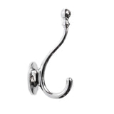 Hickory Hardware Cottage Collection Hook Coat and Hat 51/4 Inch Long Polished Nickel Finish (S07719414)