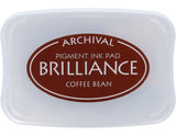 Tsukineko Brilliance Crafting Ink Pad, FullSize, Coffee Bean