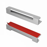 HRX Self-Adhesive Edge Fingerpull Door Handle - Easy to Install Screwless Peel and Stick on Glass, Wood, Metal, Plastic - Slidin