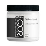 QoR Watercolor Cold Press Ground by GOLDEN, 8 oz. Jar, Professional Mediums and Grounds