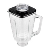 Veterger Replacement Parts 5-Cup Square Glass Jar with Lid,Compatible with Oster Blender