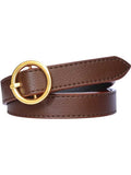 Vtflair Brown Women Casual Artificial Leather Belt,Belt For Jeans, Colour Brown, Party & Casual Wear|Ladies Belt For Women| Ladi
