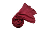 Premium Rhinestone Hijab | Korean Georgette | 70 X 30 Inch | Sparkle Scarf For Women | Soft & Lightweight Fabric (Maroon)