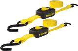 STANLEY S2001 Black/Yellow 1 x 10 Enclosed CamBuckle Tie Down Straps 400 lb Safe Working Load / 1,200 lb Break Strength, 2