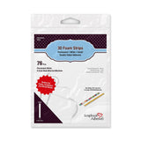 Scrapbook Adhesives By 3L 0123010 3D Foam Strips, White, One Size
