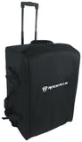 Rockville SB12 v2 Rolling Travel Bag for 12 DJ PA Speakers with Speaker Stand Pocket, Soft Foam Padding, Semi-Rigid Structure, W