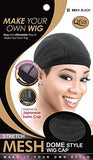 (12 Pack) Qfitt - Mesh Dome Style Wig Cap #5011