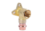 EZ-Fluid (1pc) 1/2 FIP x Propress Drop Ear 90 Degree Elbow,Press x FIP Brass Shower Drop 90 Elbow,HeavyDuty Brass Drop Ear,ProPr