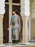 Gosriki Women'S Rayon Blend Straight Printed Kurta With Pant (Nimmi Green-Gs_Xxl_Green_Xx-Large),Green,2,B0DCKBX4N7