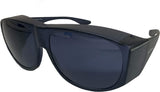 Solar Shield FitsOver SS Polycarbonate II Smoke Sunglasses