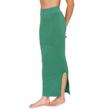 Zivame All Day Seamless Mermaid Saree Shapewear With Removable Drawcord |Shaping Petticoat- Green Green S