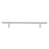 GlideRite Hardware 7 Center Solid Handle Bar Pull 10 Long, Polished Chrome, 5004-178