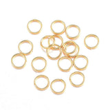 HDSupplies 50 Pieces - 304 Gold Tone Stainless Steel Jump Rings - 15mm - 12 Gauge (2mm Thickness)