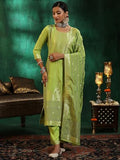 Libas Women'S Silk Blend Kurta Set (49277_Green Green Xl