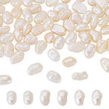 Beadthoven 100Pcs Natural Cultured Freshwater Pearl 3.5-4.5mm Irregular Potato Nuggets Pearl Beads Oval Rice Loose Pearls Charms