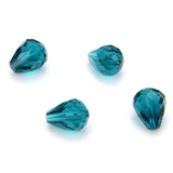 50pcs Adabele Austrian 10mm Faceted Teardrop Crystal Beads Emerald Green Compatible with 5500 Swarovski Crystals Preciosa