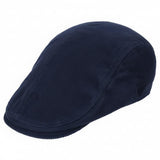 Fabseasons Cotton Ivy Flat Golf Cap Classic Newsboy Gatsby Hat For Men (Blue)