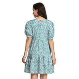 Leriya Fashion One Piece Dress for Women| Midi Dress for Women| Birthday Dress for Women (Large, SkyBlue)