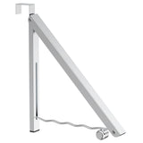 Hleelomi Clothes Drying Rack for Laundry Room Organization,Foldable Over The Door Drying Racks for Saving Space Silver 1 Pack