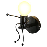 SOUTHPO Mini Wall Light Fixture Baking Paint Creative Little People Wall Lamps Bedroom Decoration Metal Bedside Lamp Modern Chil