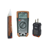 Southwire 10037K Electrical Test Kit with Full-Function Multimeter; Non-Contact Voltage Detector; and Outlet Tester; Includes Te