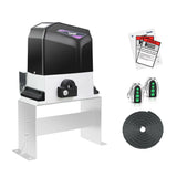 TOPENS CK1200 Automatic Sliding Gate Opener Chain Drive Electric Gate Motor for Heavy Driveway Slide Gate Up to 3400 Pounds, Sec