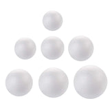DIYASY 100 Pcs 2-8cm White Smooth Foam Balls for Arts & Christmas Ornaments,Polystyrene Round Balls for DIY Crafting and Decorat
