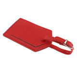 Loom Tree 1 Piece Pu Leather Luggage Tag Travel Suitcase Id Label Security Tag Red
