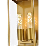 Living District Modern Home Decorative Voir 2 Lights Wall Sconce In Brass