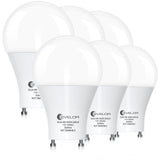 evelor GU24 LED Light Bulb,60 Watt Equivalent Daylight White 5000K,Non-Dimmable,Efficient 9W,800 Lumens 2 Prong Light Bulbs,1500