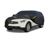 KouKou Waterproof SUV Car Cover Suitable for Infiniti FX35 FX37 FX45 FX50 from 2003 to 2025, 7 Layers Windproof All Weather Wate