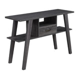 Convenience Concepts Newport Mike W Console Table with Drawer, Weathered Gray