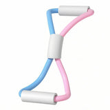 TRENDYNEST TwotoneColor Figurine8 Exercise Rope Cylindrical Rubber Tube Exercise Rope 12 Mm Figurine 8 Resistance Band Stretch