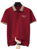 Toplot Men Regular Fit Polo || T Shirt For Men (Matte-Polo-5243-Red-Xl),Red,,B0DY7SJMFZ