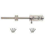 Proshopping Barrel Bolt Latch Heavy Duty, 304 Stainless Steel Gate Latch Slide Lock with Padlock Hole, 14mm Dia. Rod Security Sl