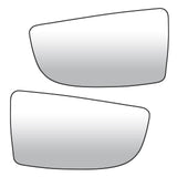Left Driver + Right Passenger Side Mirror Lower Part Glass Replacement for 2015 2016 2017 Ford Transit T150, T250, T350 Rearview