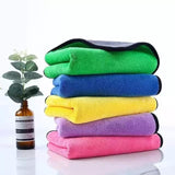 NACIA Microfiber Car Cleaning Cloth 500 GSM (Pack of 5) Extra Large and Soft, Suede Edging for ScratchFree Drying 40x40 cm Lint