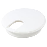 5 Pack Rok Hardware 3 (76mm) White Round Computer Desk Table Port Wire Cable Cord Organizer Hole Cover Grommet, ROKRG3WHT