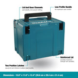 Makita 197213-3 Interlocking Case, X-Large/12-1/2 X 15-1/2 X 11-5/8