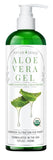 NaturSense USDA Organic Aloe Vera Gel from 100% Pure Aloe. Deep Hydration, Effective Moisturizing. Great for Hair, Scalp, Face,