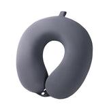 Trendivibe U Shaped Flight Travel Pillow For Train Bus Trip 30X29X10Cm Ergonomic Design Dark Grey
