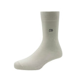 Peter England Full Length MenS Plain Pattern Socks Cream