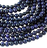 Zenkeeper 108 Pcs Blue Goldstone Beads for Jewelry Making 8 MM Goldstone Gemstones Loose Stone Beads
