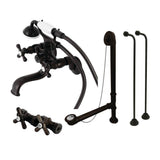 Kingston Brass CCK225ORB Vintage Clawfoot Tub Faucet Package, 9 x 9.31 x 22.56, Oil Rubbed Bronze