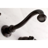 Kingston Brass Ks3125Ax Vintage Bathroom Faucet, 8-5/16 Inch In Spout Reach, Oil Rubbed Bronze