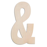 MGTECH 17 Inch Large Wooden Symbol &, 1/4 in Thick Big Wood Symbol for Crafts and Wall Decor